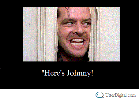 Here's Johnny! Social media tip from The Shining