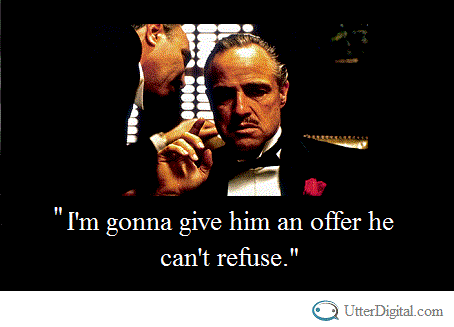 Social media tip from The Godfather - offer he can't refuse